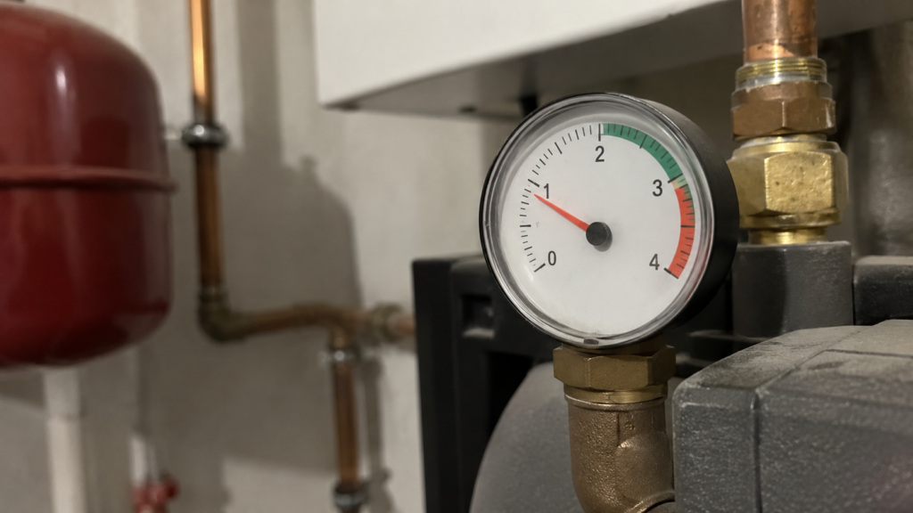 Heizungsdruck fällt ab – niedrigen Druck am Manometer erkennen