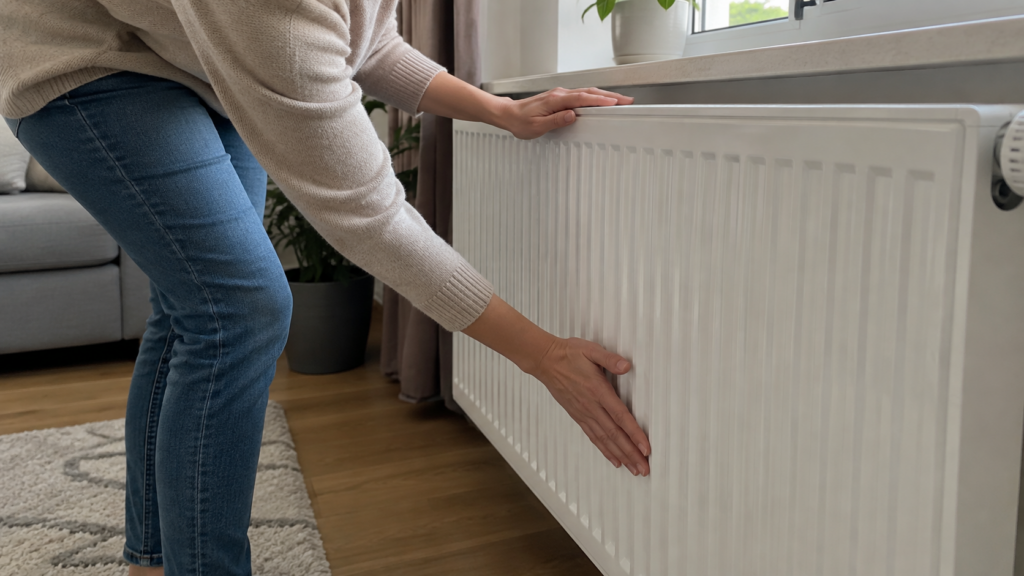 Heizkörper oben warm unten kalt – Temperatur am Heizkörper prüfen